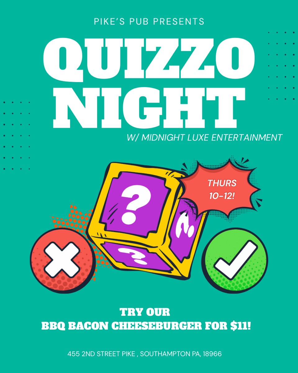 Quizzo Night poster